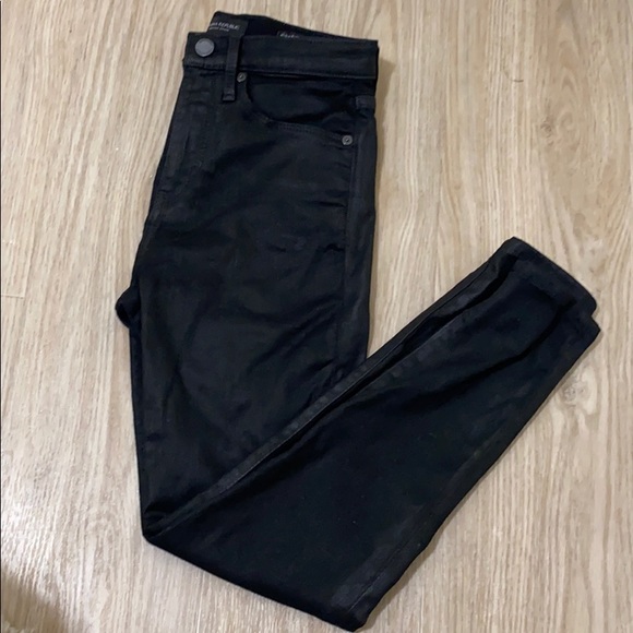 High Rise Black Coated Skinny - Picture 4 of 6
